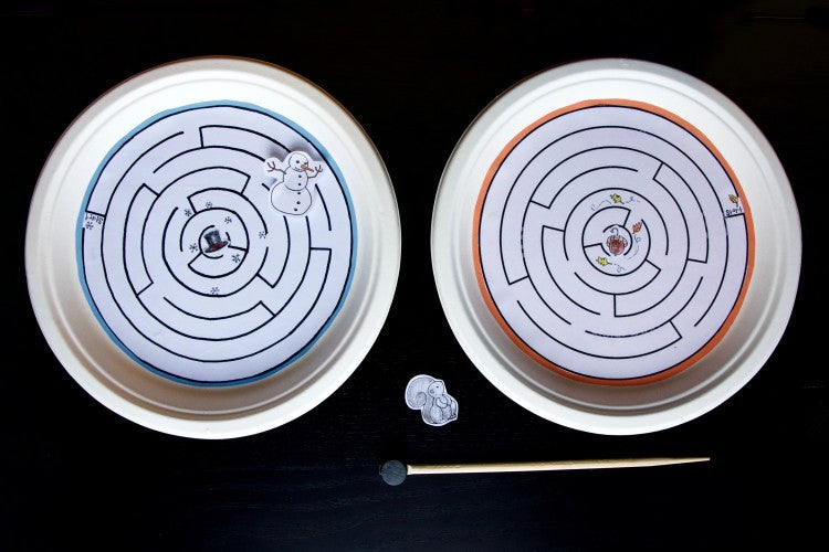 Easy DIY Magnetic Paper Plate Maze