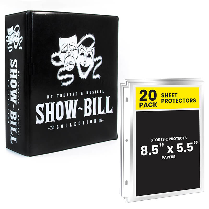 Playbill 3 ring D-Ring Binder for Broadway and Theatre Show-Bills