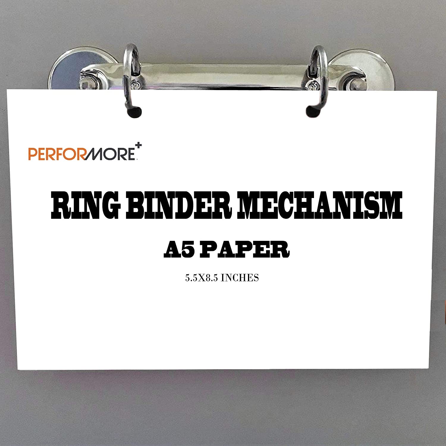 Magnetic 2 Ring Binder Locking Mechanism, 1 inch D Shaped Rings For A5 Size - 25 Pack