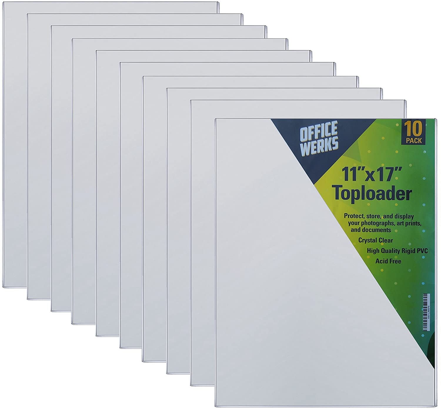 11 X 17 Toploader Protect, Store and Display -10 Pack