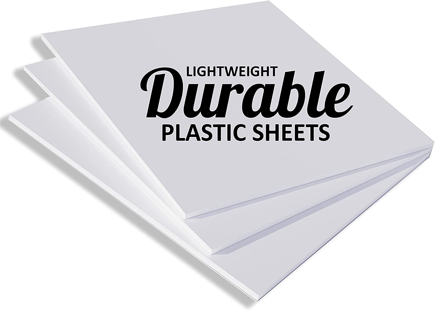 Expanded PVC Sheet - Lightweight Rigid Foam - 6mm (1/4 inch) - 12 x 12 inches - White - Ideal for Signage, Displays, and Digital/Screen Printing