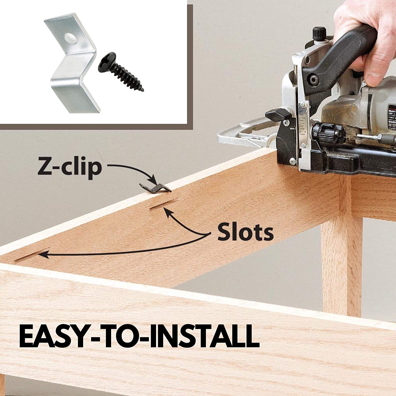 40 Pack Heavy Duty Z Table Top Fasteners with Screws