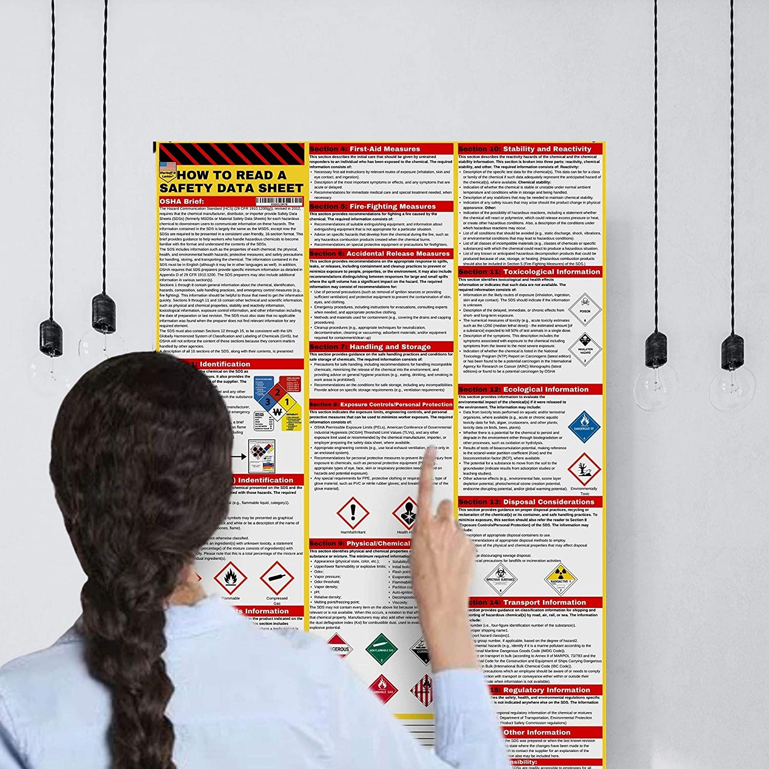 How To Read A Safety Data Sheet Poster